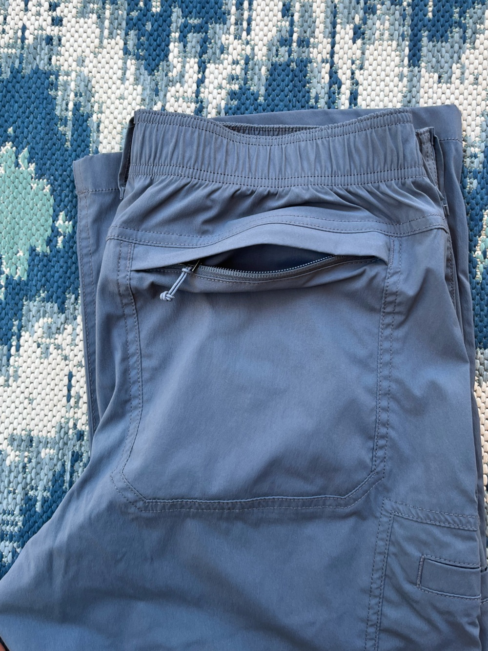 Duluth Trading Co Men’s Size 34x32 Blue Elastic-Waist Nylon Quick Dry Pant - Picture 6 of 6
